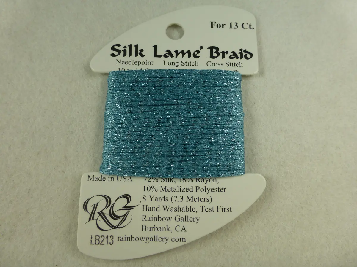 Silk Lame Braid Lb213 Dusty Turquoise 1