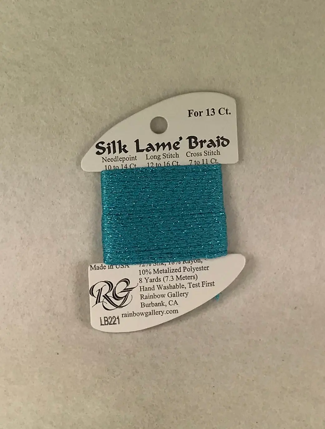 Silk Lame Braid Lb221 Capri Breeze 1