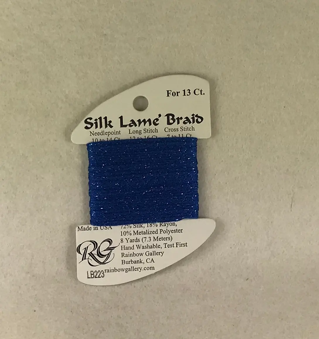 Silk Lame Braid Lb223 Crystal Blue 1