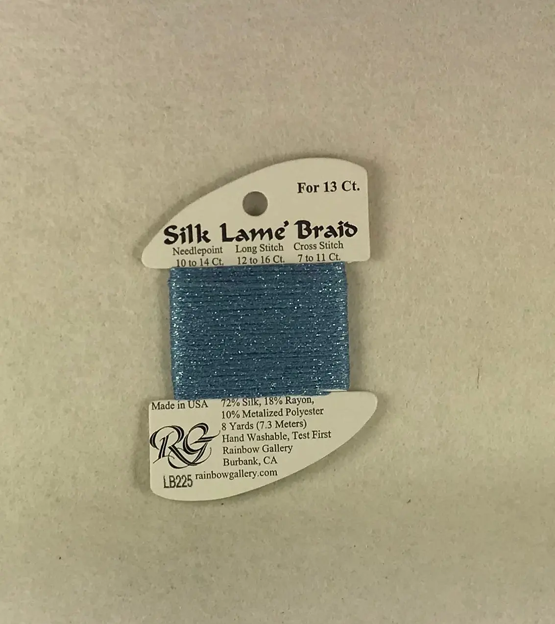 Silk Lame Braid Lb225 Forever Blue 1