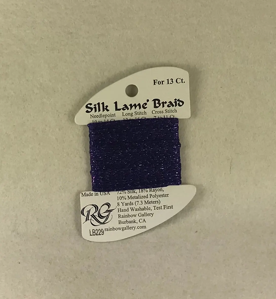 Silk Lame Braid Lb229 Plush Purple 1