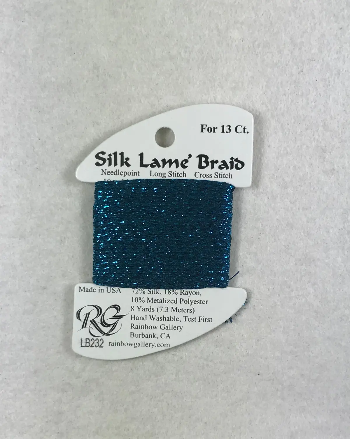 Silk Lame Braid Lb232 Maui Blue 1