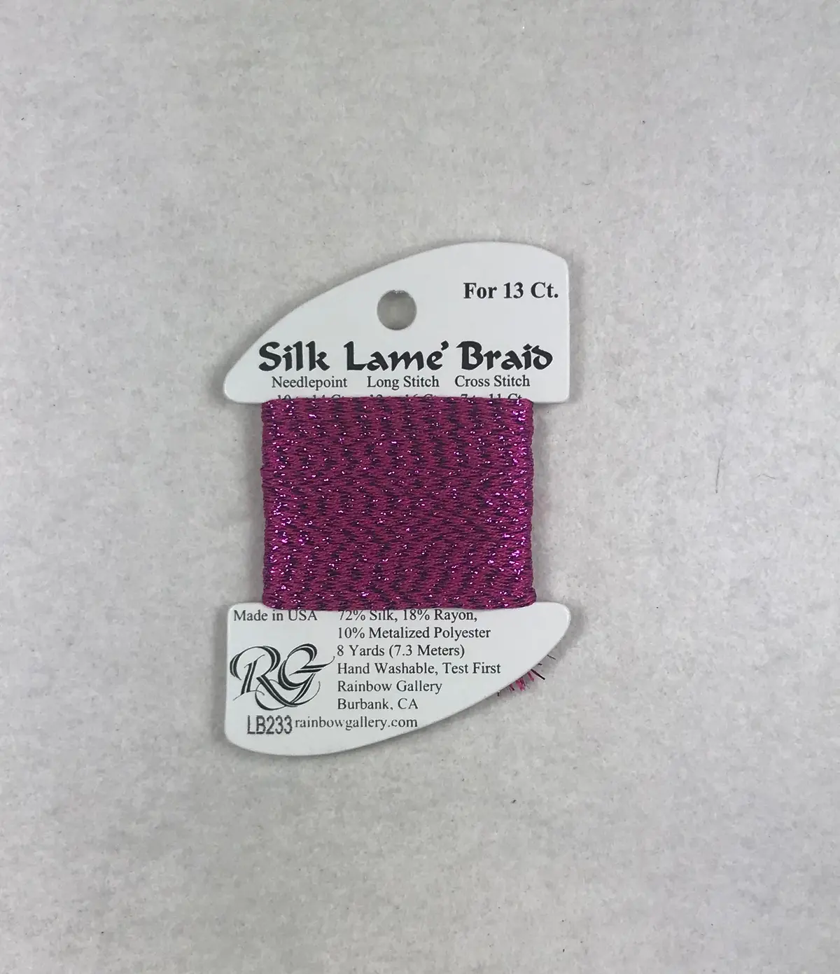 Silk Lame Braid Lb233 Festival Fuchsia 1