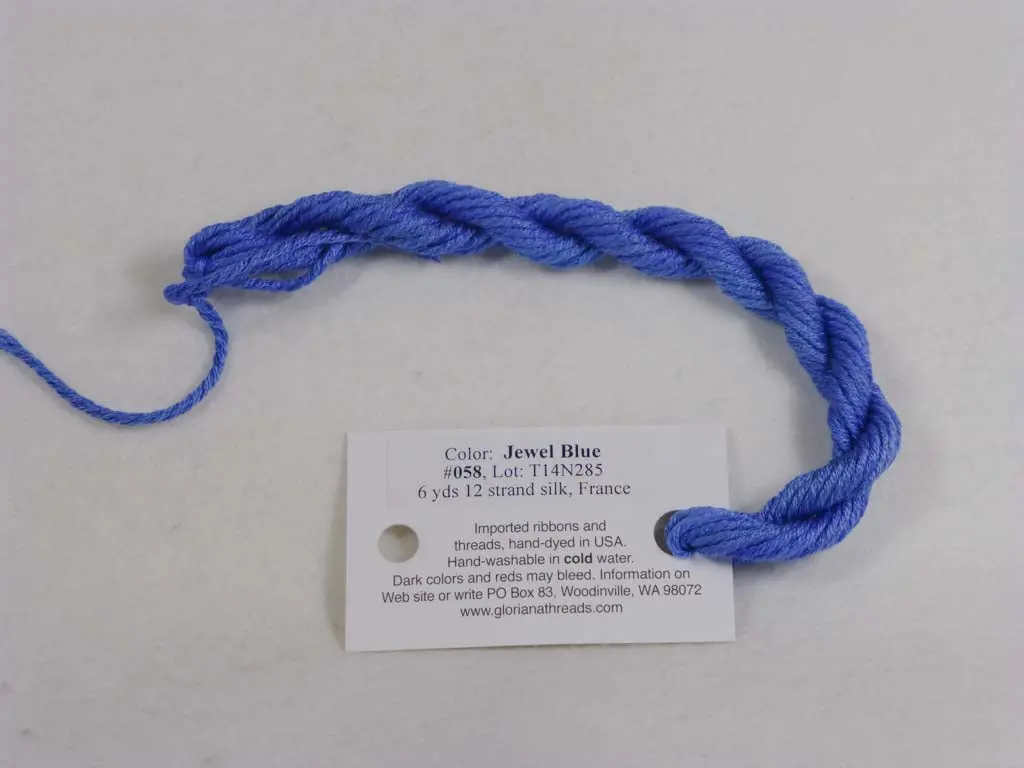 Gloriana Silk Floss 058 Jewel Blue 1
