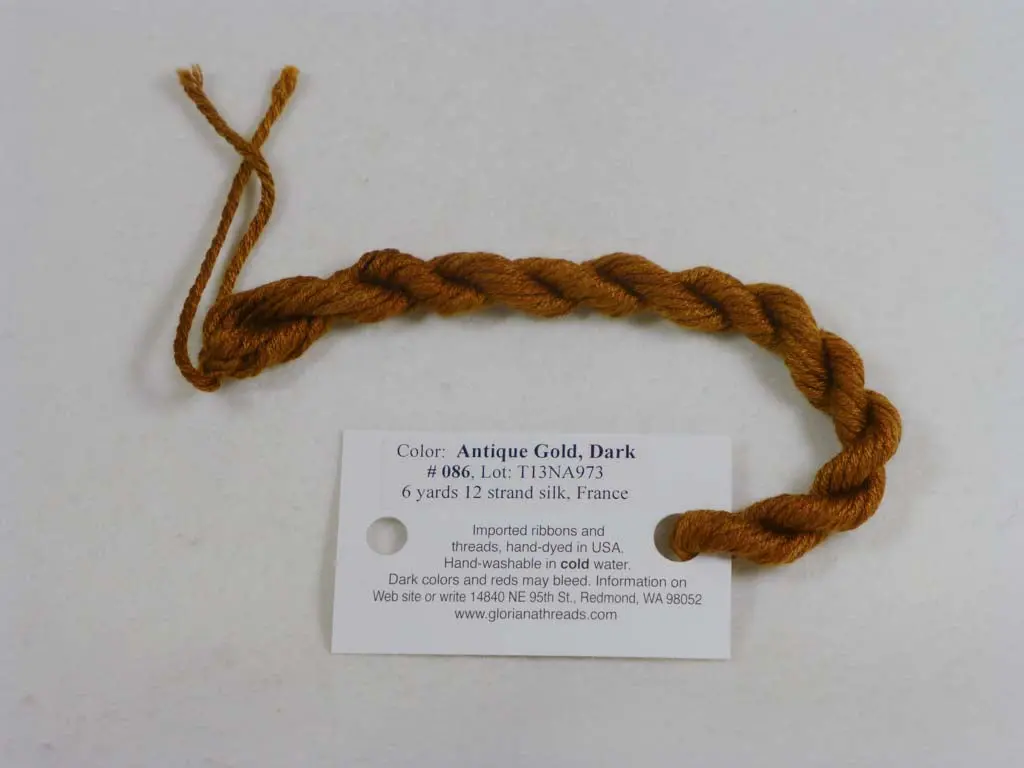 Gloriana Silk Floss 086 Antique Gold Dark 1