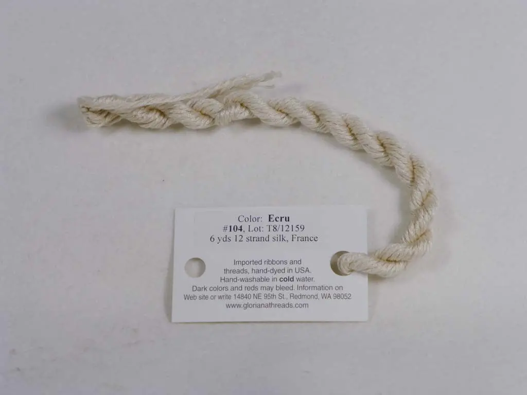 Gloriana Silk Floss 104 Ecru 1