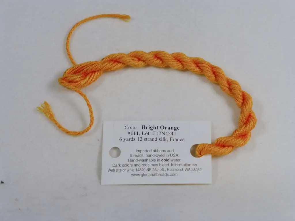 Gloriana Silk Floss 111 Bright Orange 1