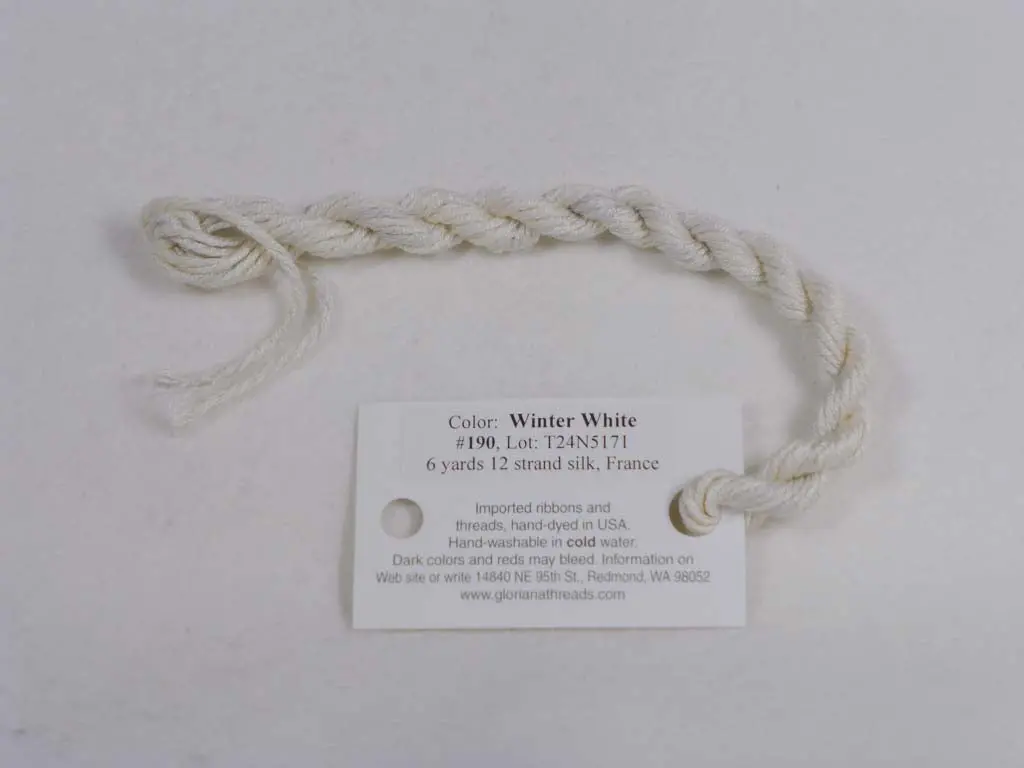Gloriana Silk Floss 190 Winter White 1