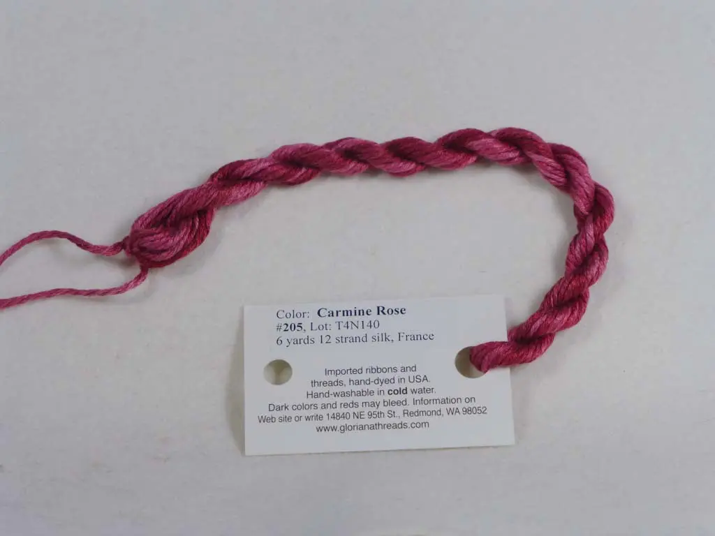 Gloriana Silk Floss 205 Carmine Rose 1