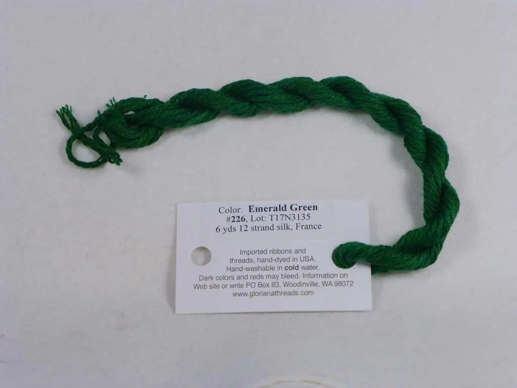 Gloriana Silk Floss 226 Emerald Green 1