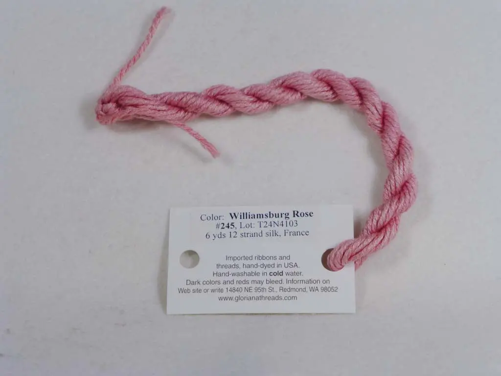 Gloriana Silk Floss 245 Williamsburg Rose 1