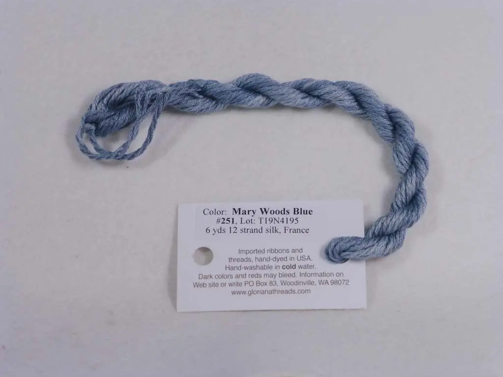 Gloriana Silk Floss 251 Mary Woods Blue 1