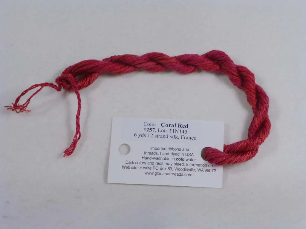Gloriana Silk Floss 257 Coral Red 1