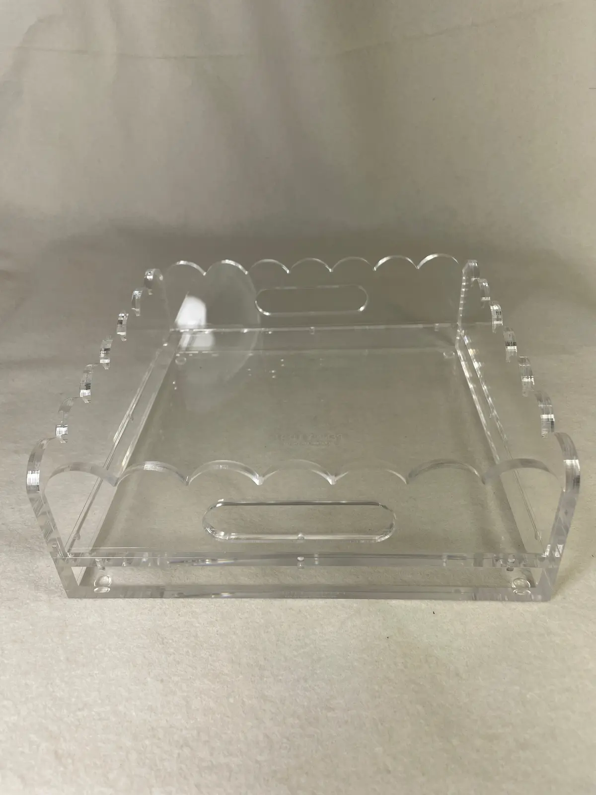 Penny Linn Designs Scallop Acrylic Trays-  8X8 Square 1