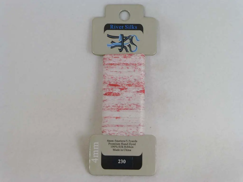 River Silks 4230 O/D White/Red 1
