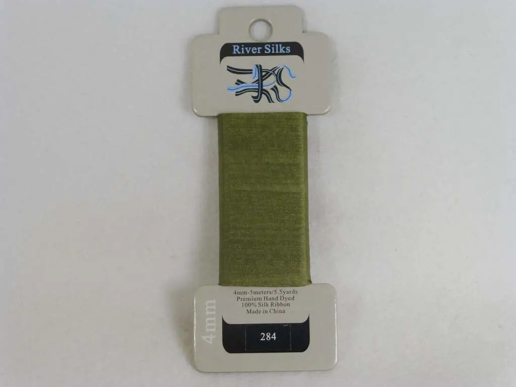 River Silks 4284 Fir Olive Green 1