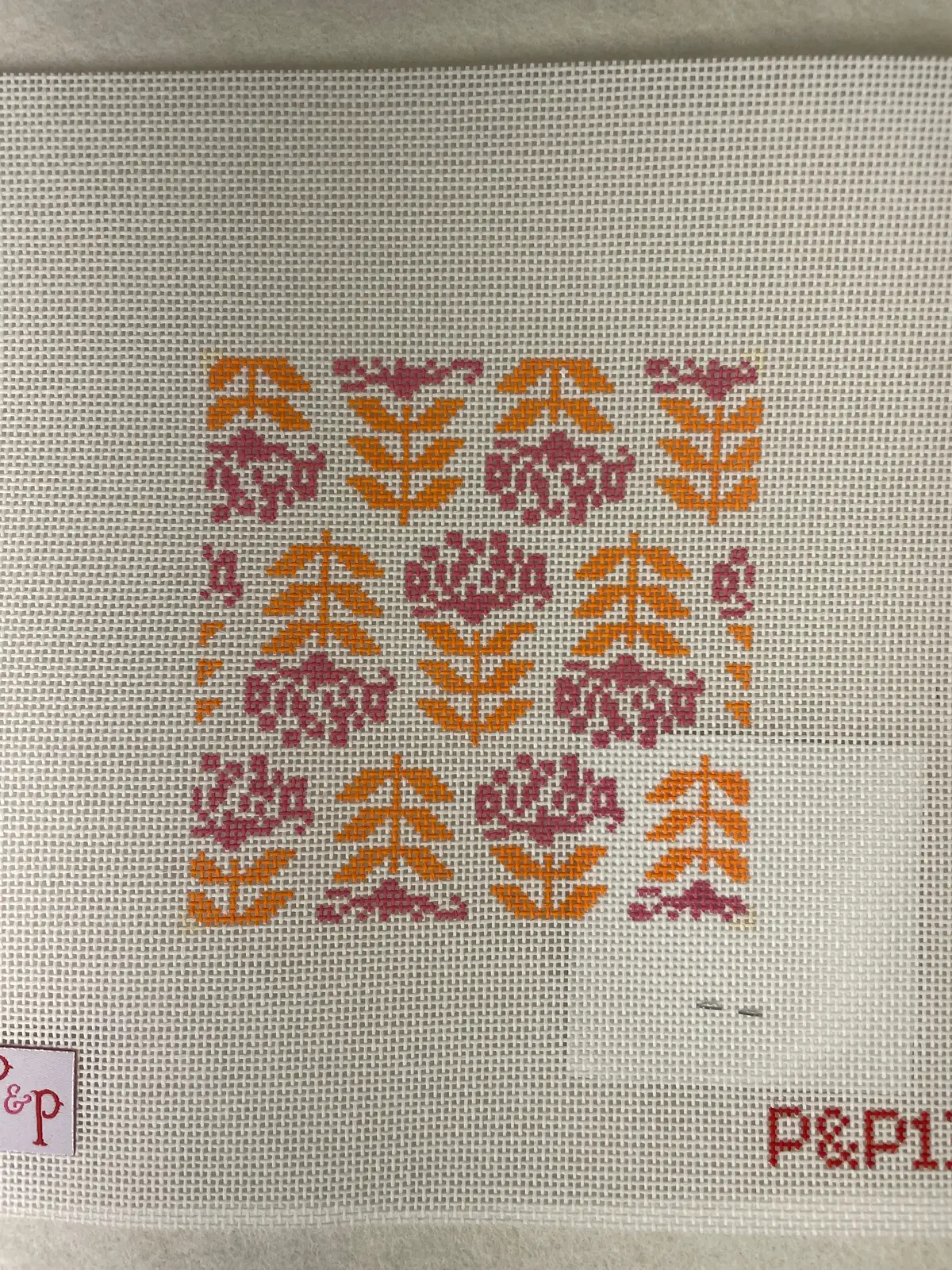 *Penny And Penny 13 Blocked Begonia Coaster 1