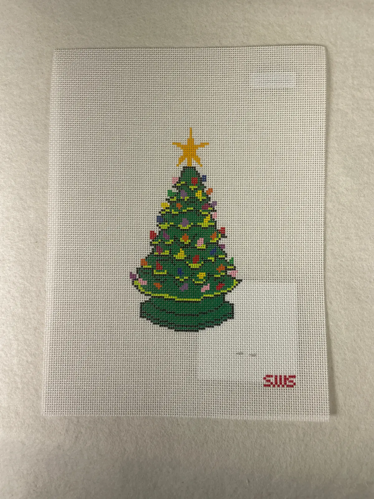 *Stitching With Stacey Needlepoint Designs Ceramic Christmas Tree 1