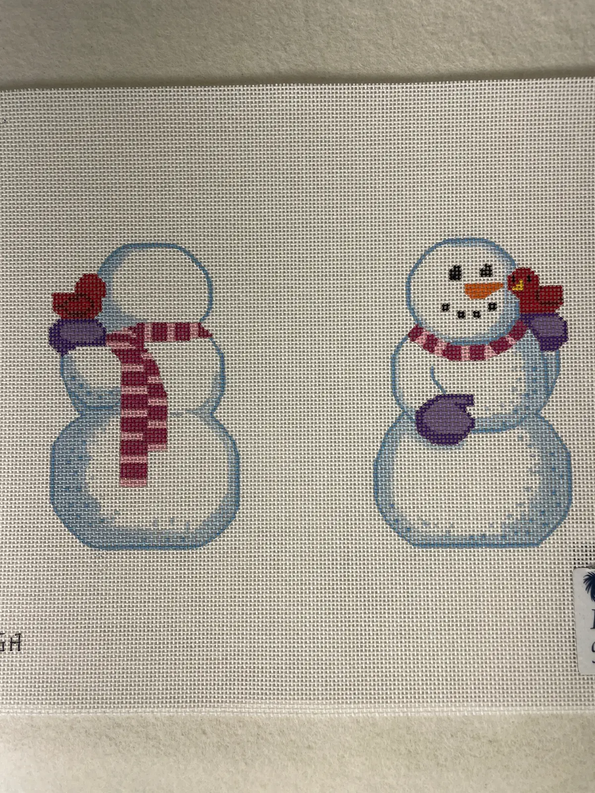 Labors Of Love Ll426a Snowman With Red Bird 1
