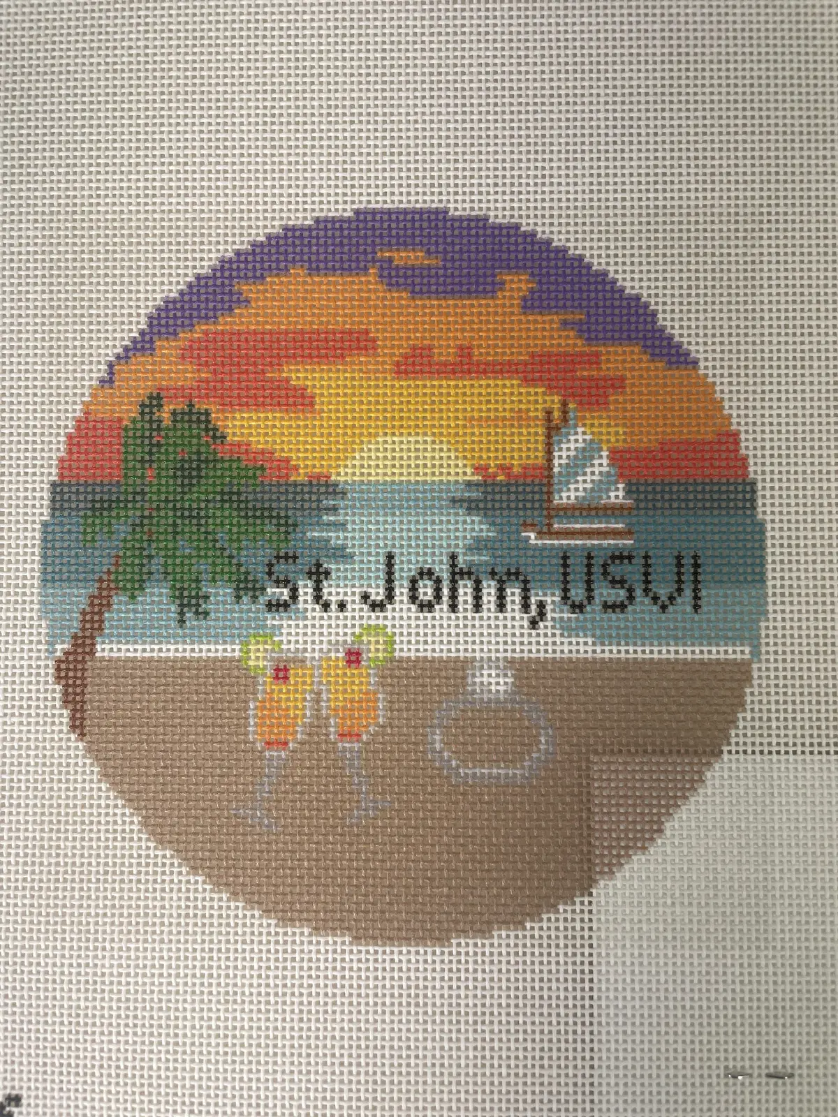 Needlepaint 183206 St. John Round 1