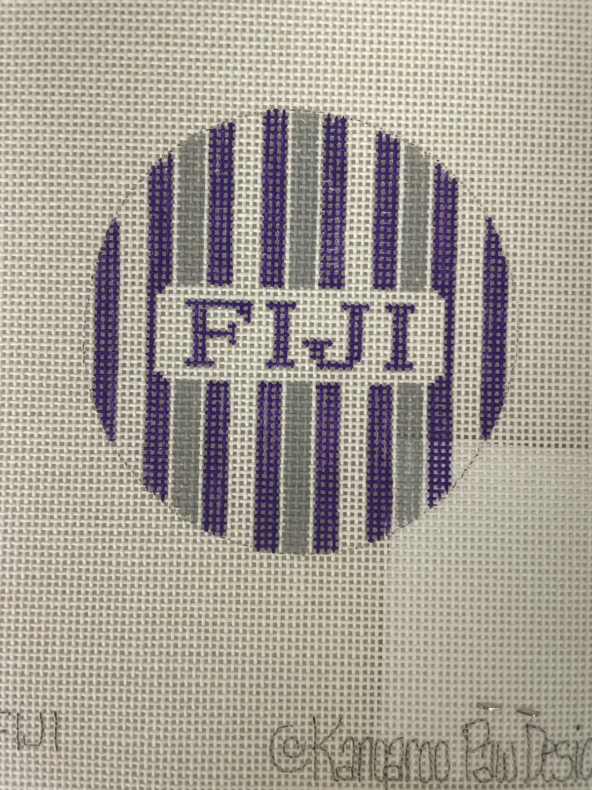 Kangaroo Paw Designs 3R2 Fiji - 3Inch Round With Stripes 1