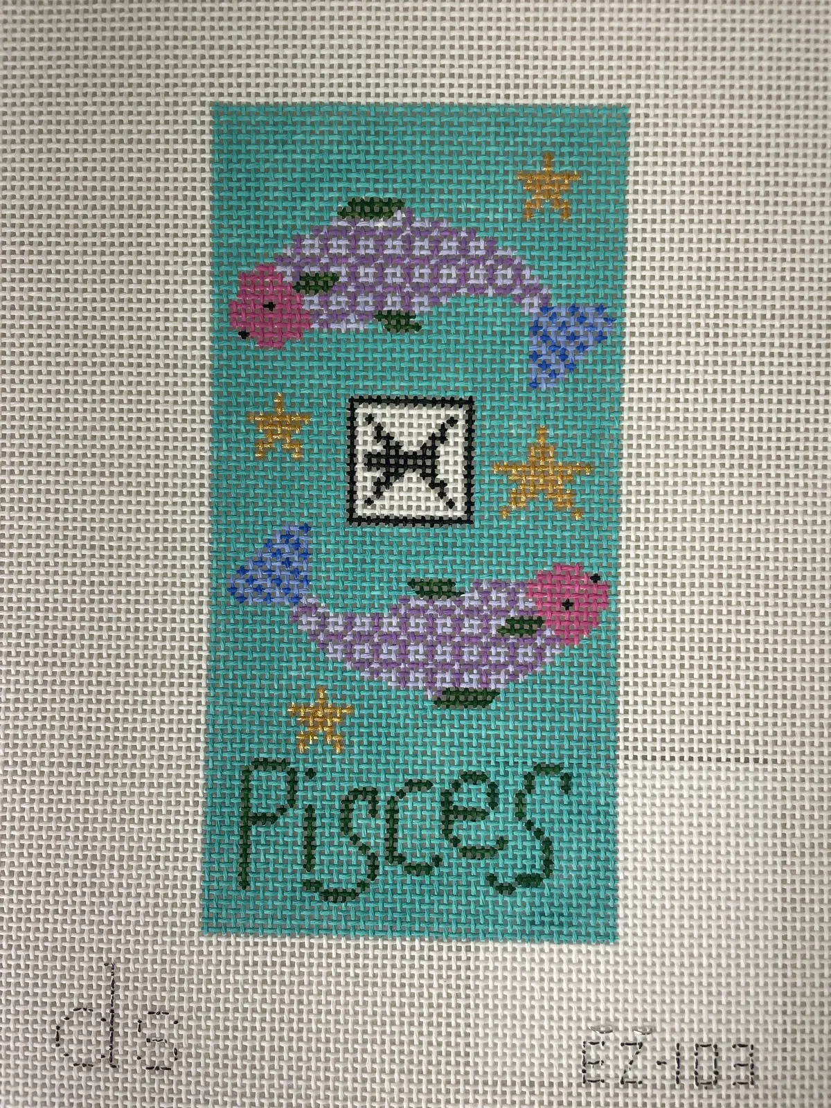 * Doolittle Stitchery Ez103 Pisces Zodiac Eyeglass Case 1