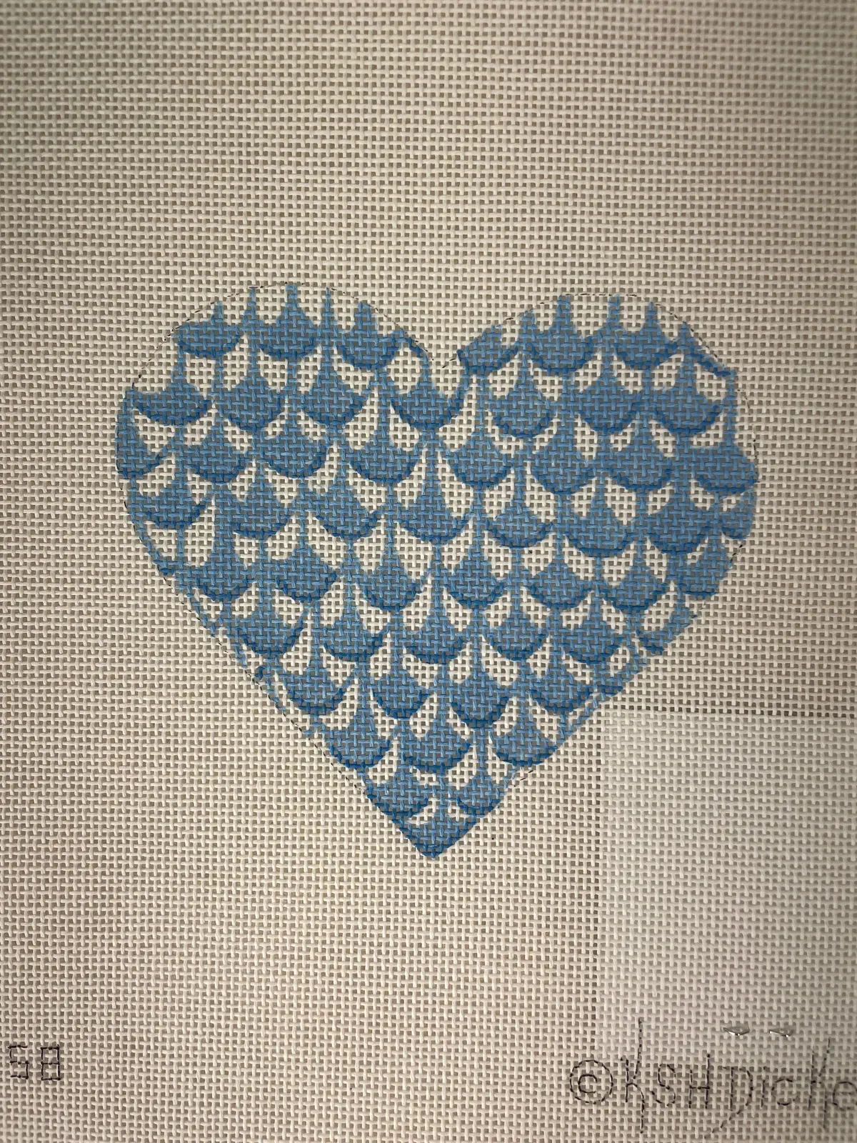 * Kate Dickerson Om258 Herend Inspired Fishnet- Blues 1