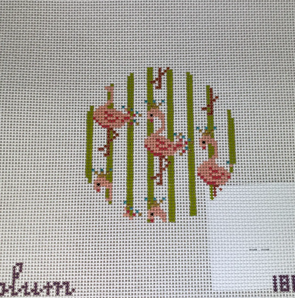 * The Plum Stitchery 18F Flamingo Round 1