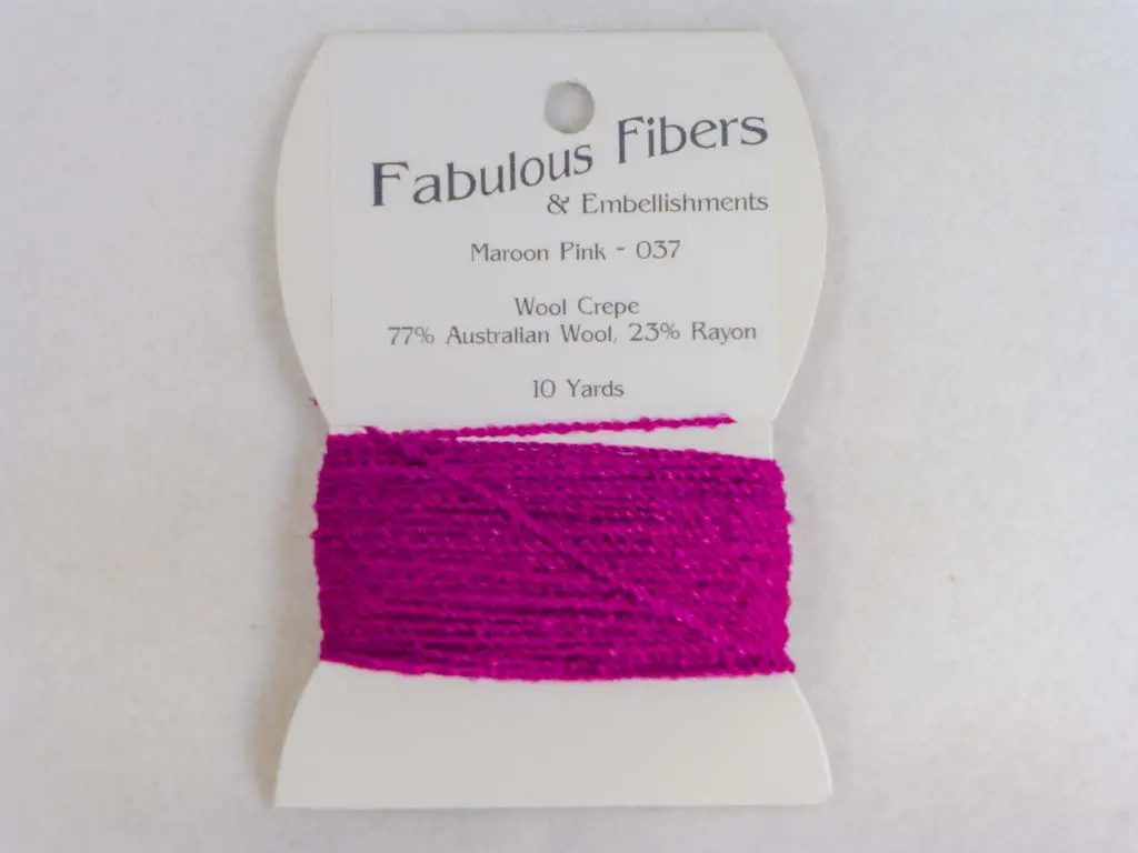 Wool Crepe 037 Maroon Pink 1