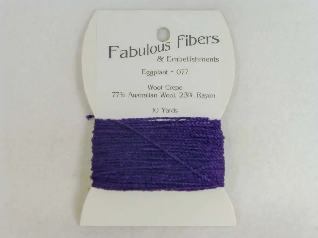 Wool Crepe 077 Eggplant 1