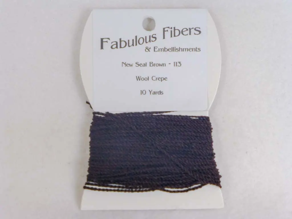Wool Crepe 113 New Seal Brown 1