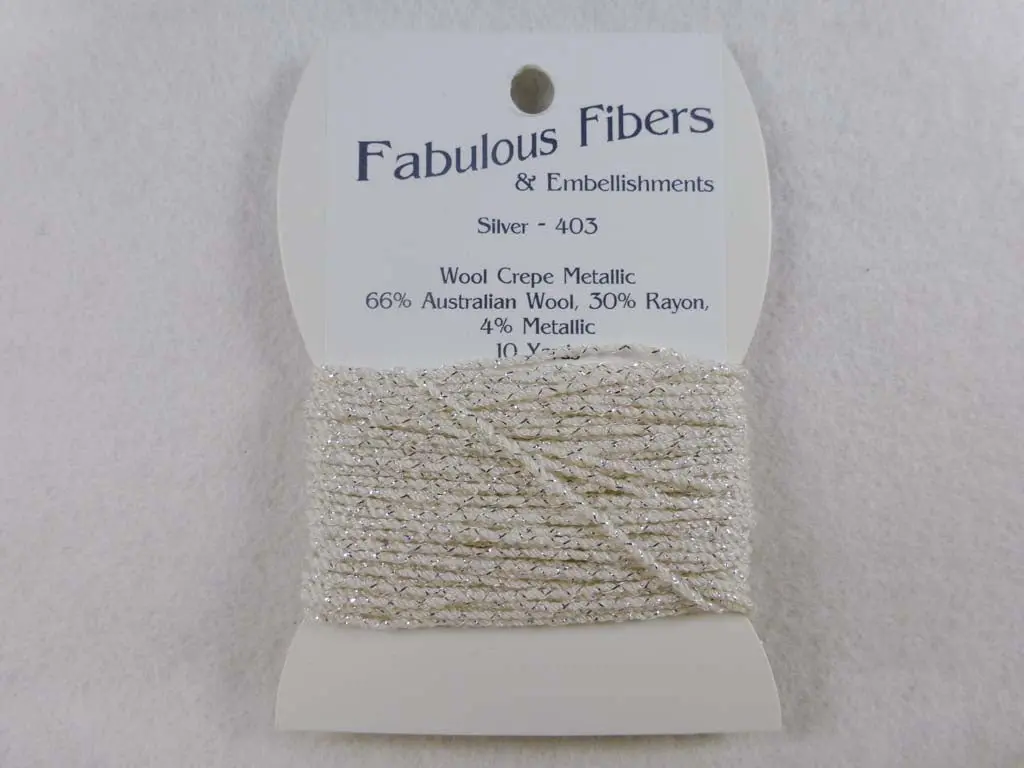 Wool Crepe Metallic 403 Silver 1