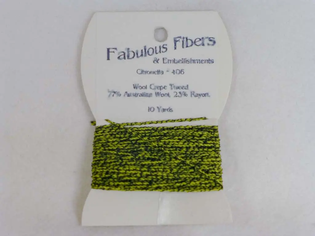 Wool Crepe Tweed 406 Citronella 1