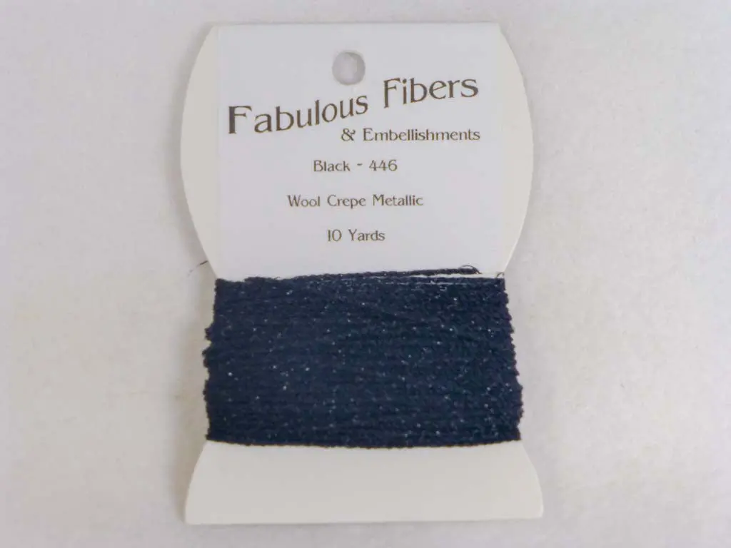 Wool Crepe Metallic 446 Black 1