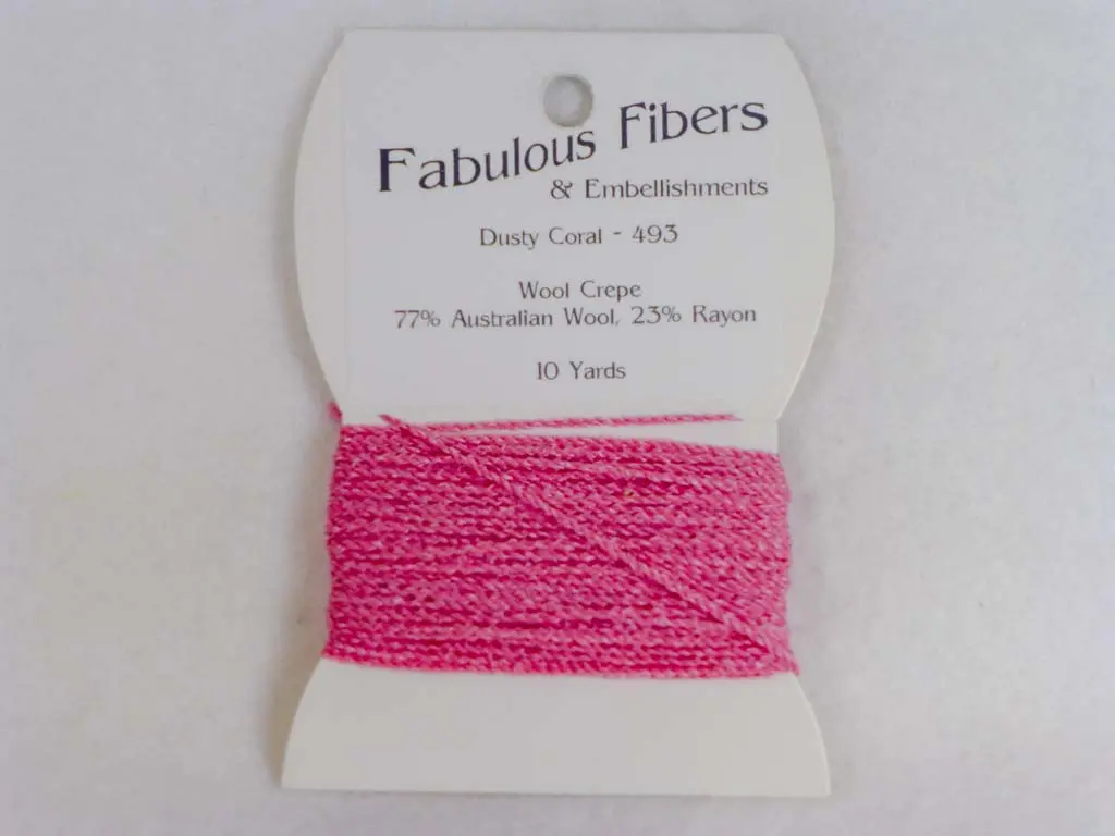 Wool Crepe Tweed 493 Dusty Coral 1