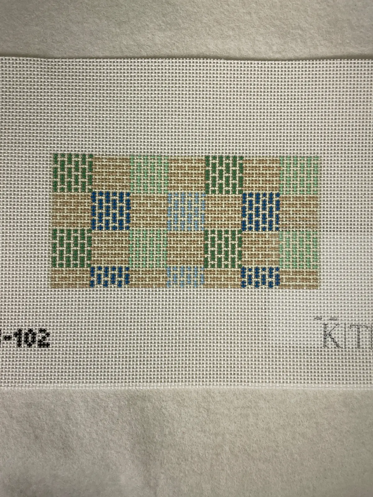 K.T.G. Needlepoint K102 Pool Check Mini 1
