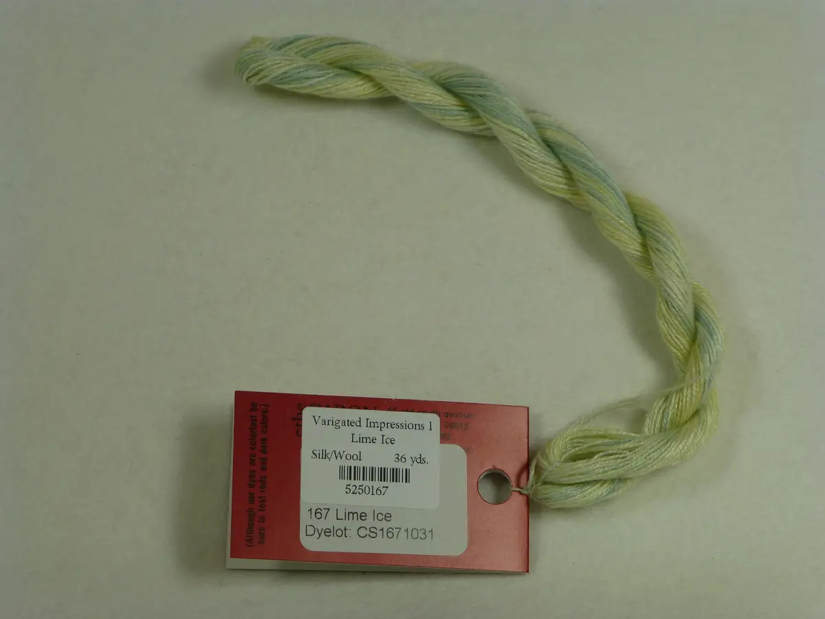 Varigated Impressions 167 Lime Ice 1