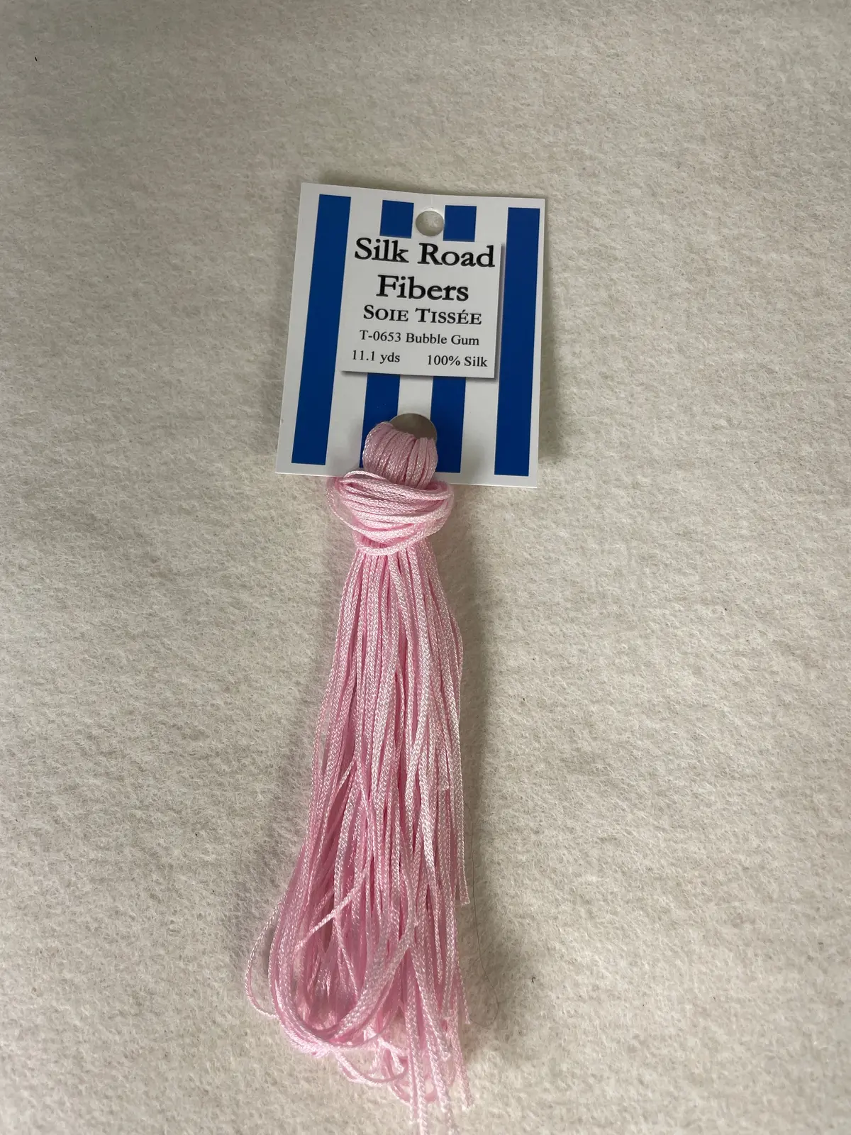 Silk Road Fibers T-653 Bubble Gum Soie Tissee 1
