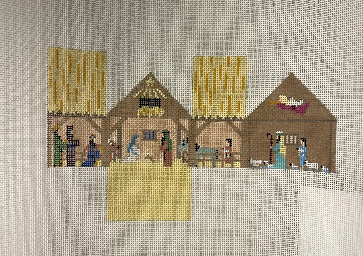 * Susan Roberts Needlepoint 5501-18 Nativity Mini-House 1