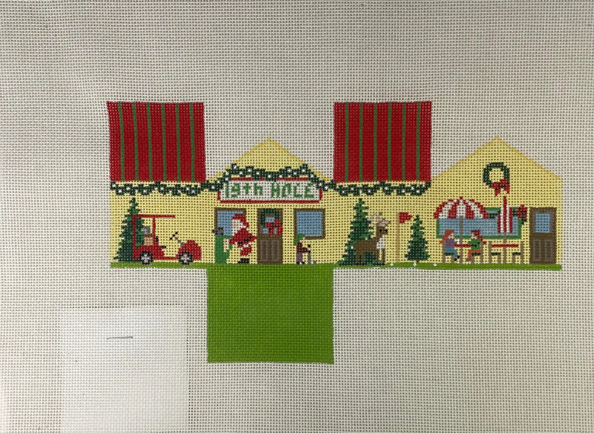 * Susan Roberts Needlepoint 5508-18 19Th Hole 3D Gingerbread House 1