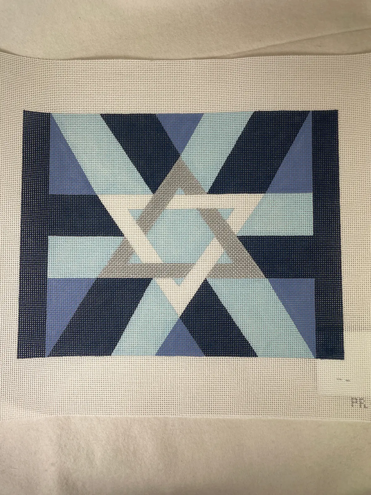 * Gone Stitching Pr139 Blue / Silver Tallis Bag 1