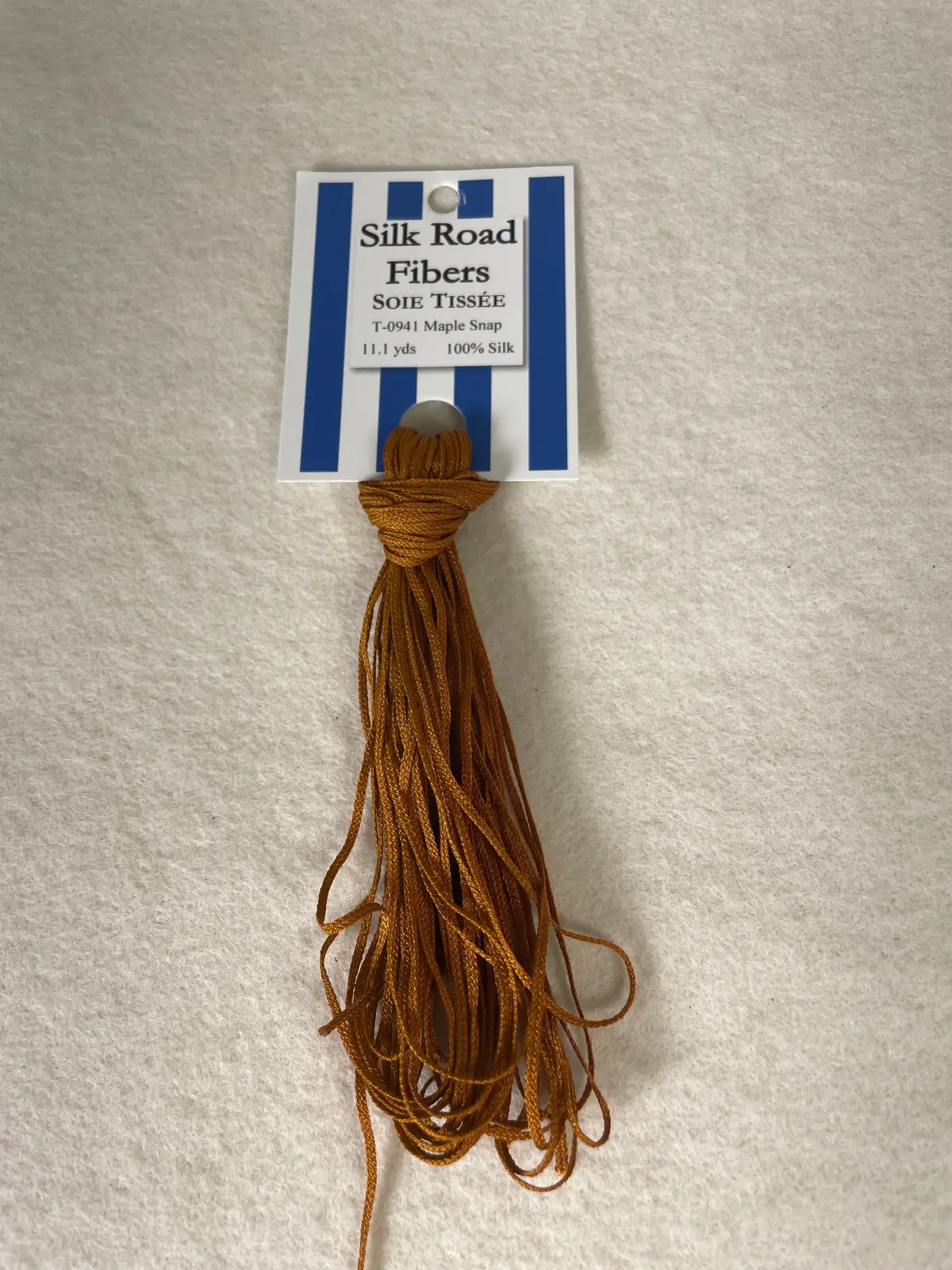 Silk Road Fibers T-0941 Maple Snap Soie Tissee 1