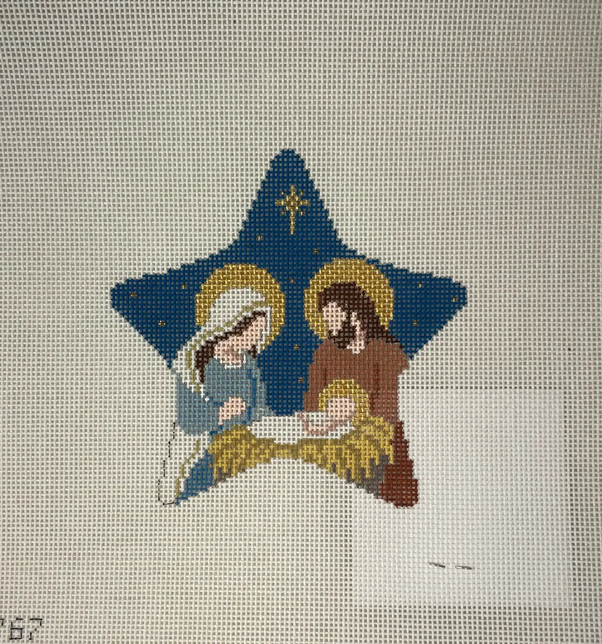 * Susan Roberts Needlepoint 5767 Nativity Star 1