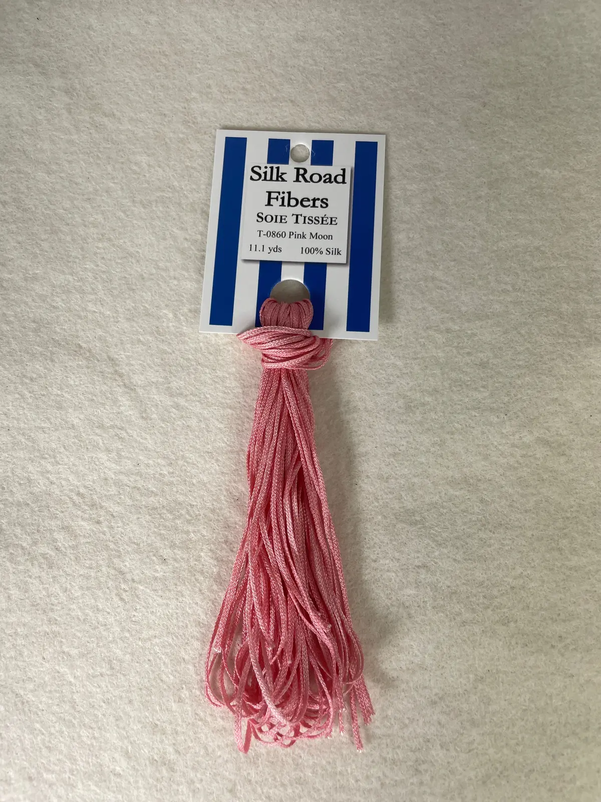 Silk Road Fibers T-0860 Pink Moon Soie Tissee 1