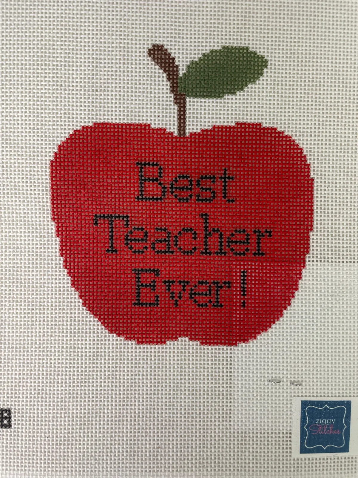 * Ziggy Stitches- Zs8 Teacher's Apple 1