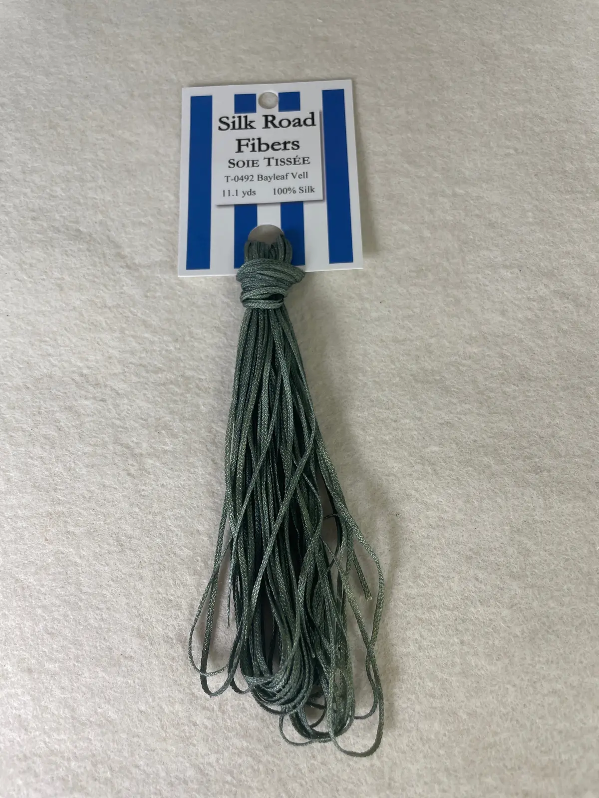 Silk Road Fibers T-0492 Bayleaf Vell Soie Tissee 1