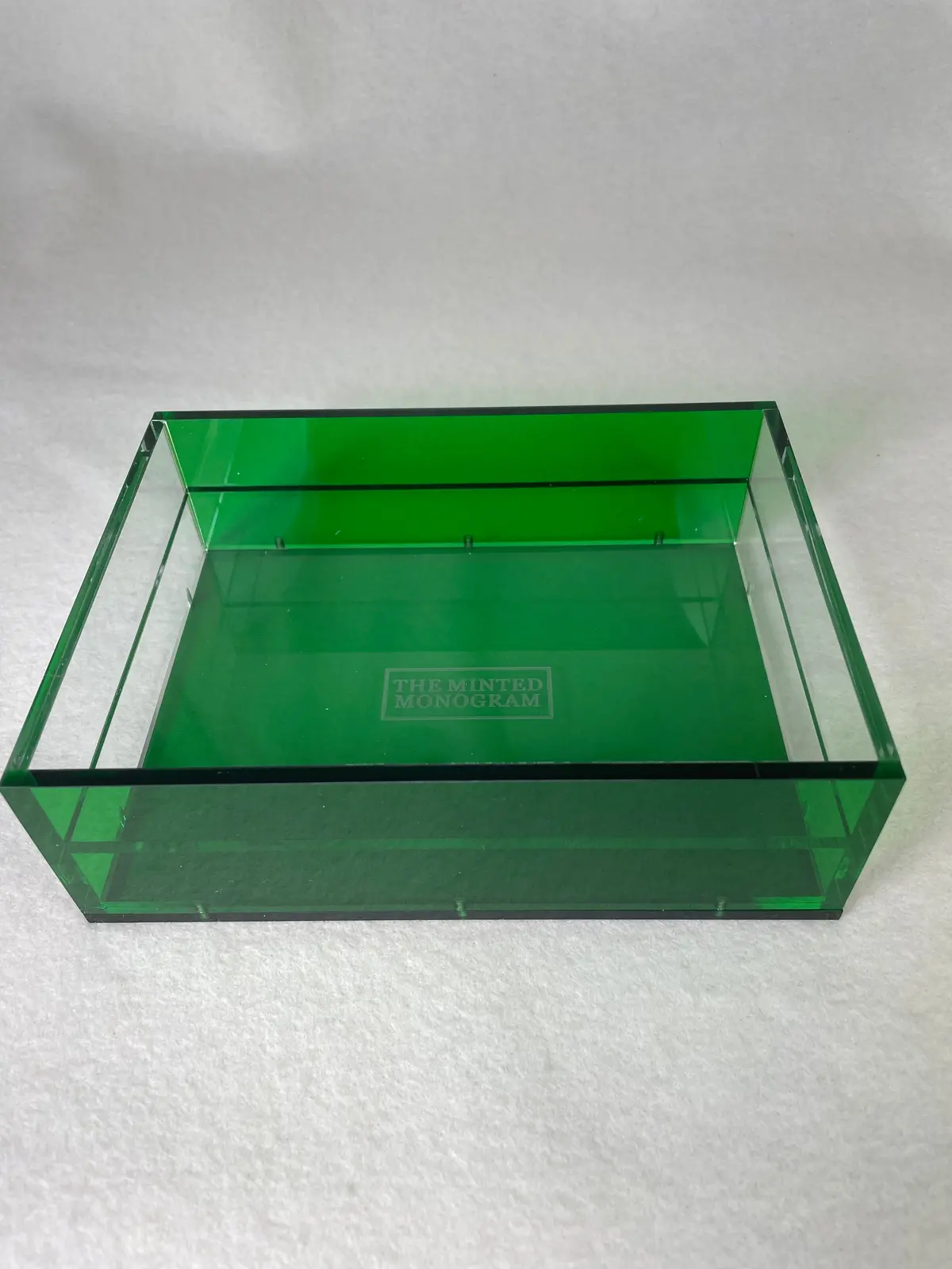 The Minted Design Dark Green Magnetic Acrylic Tray- 5X7 1