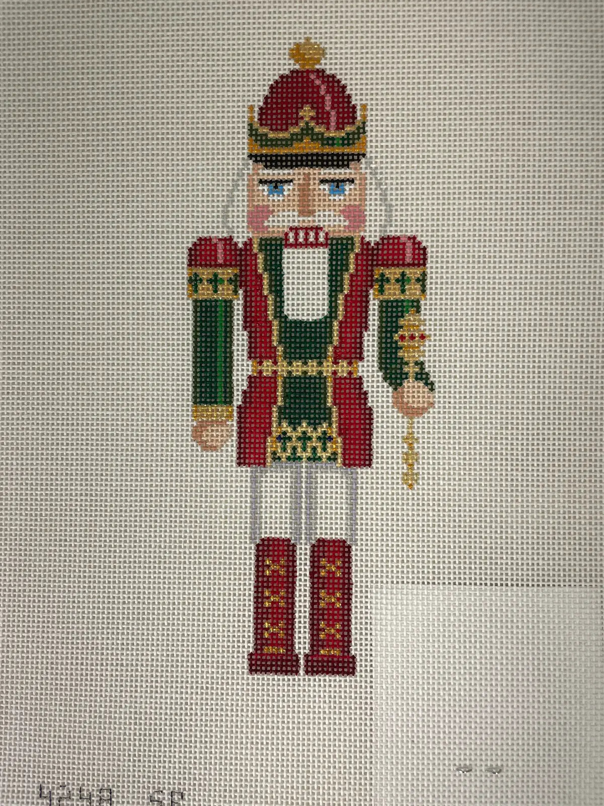 Susan Roberts Needlepoint Designs 4248 Nutcracker- Red And Green King 1