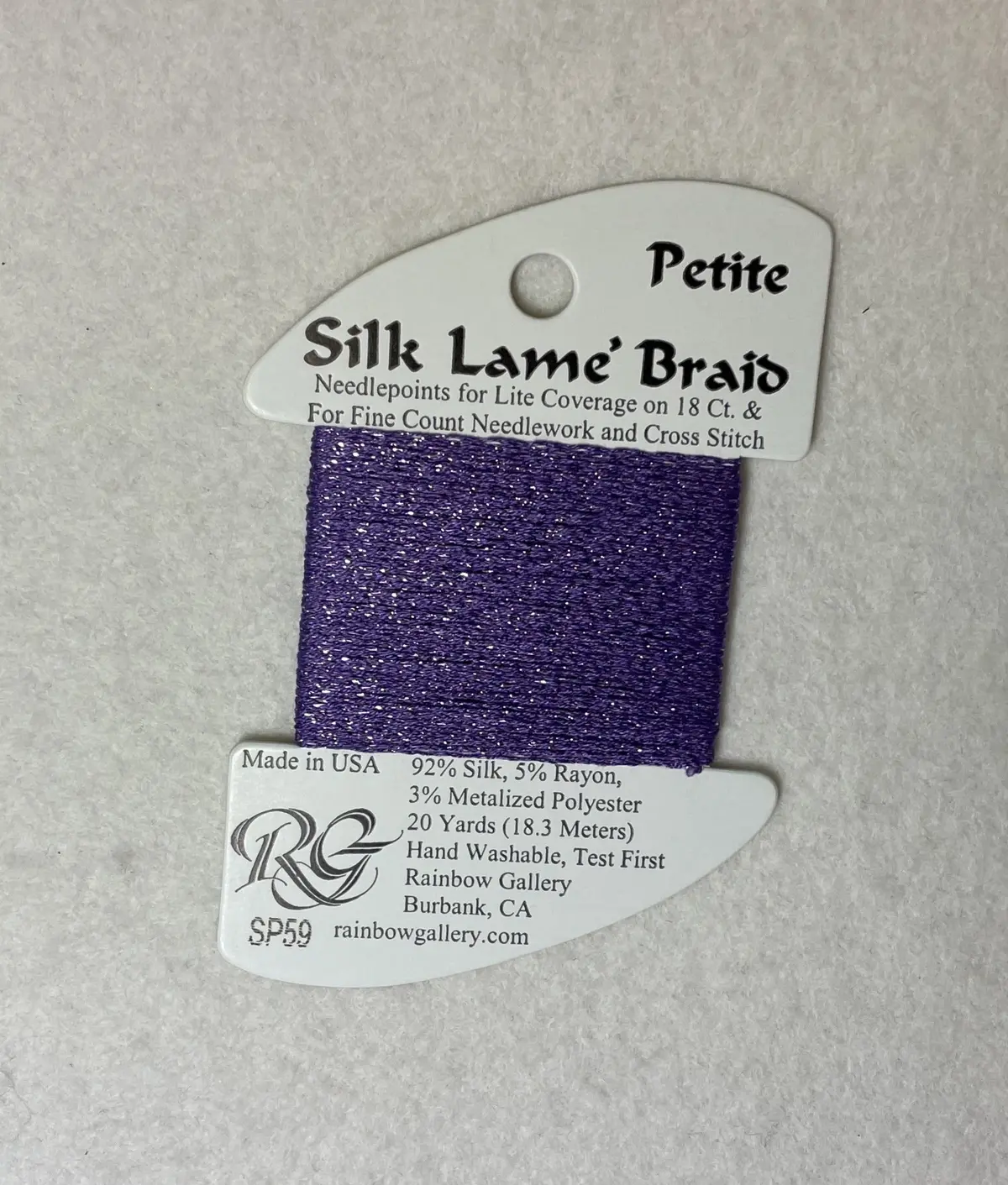 Petite Silk Lame Braid Sp59 Lilac 1
