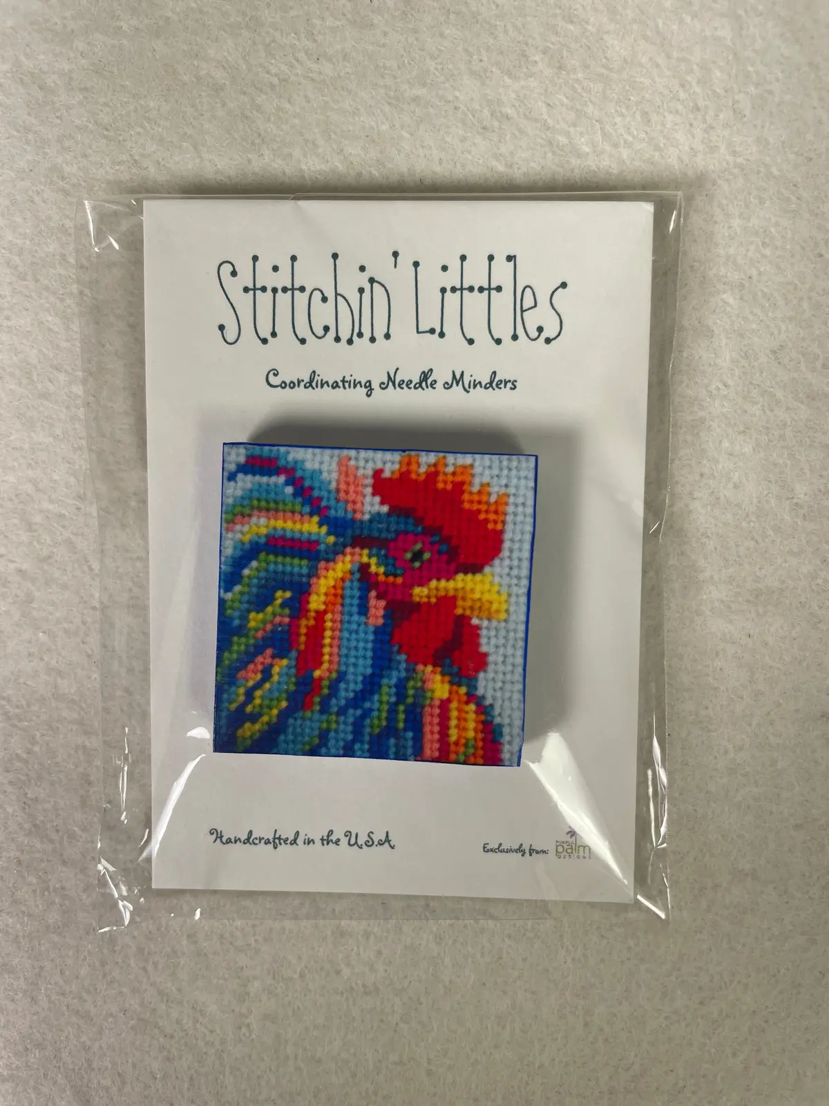 *Purple Palm Designs Stitchin' Littles Rooster Needleminder 1